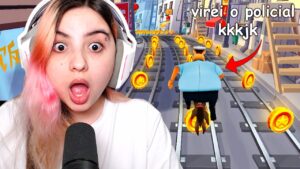 subway surfers mas eu virei o policial e fiz no coin 😳