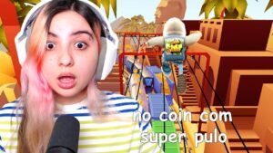 subway surfers no coin mas coloquei super pulo mod 1000x mais alto 😳