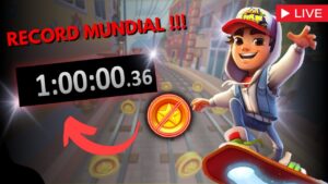 1 HORA DE RECORD NO COIN DO SUBWAY SURFERS É MEU !!!