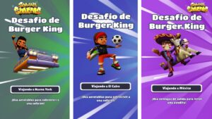 ALL THE BURGER KING CHALLENGE IN SUBWAY SURFERS 2023