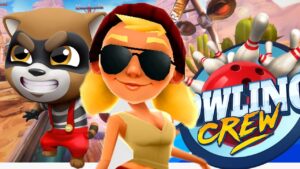 Bowling Crew vs Hero Dash vs Subway Surfers