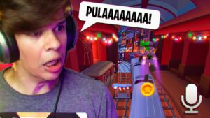 JOGUEI SUBWAY SURFERS POR COMANDO DE VOZ!  (*enlouqueci*)