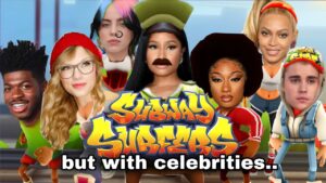 SUBWAY SURFERS… but with celebrities