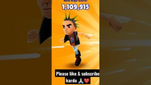 Subway Surfers Game High Score 11 lakh 🎮🎯 please support me like & subscribe 🙏🏻❤️ #shorts #viral