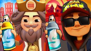 Subway Surfers Lunar New Year 2023 Jake Dark Outfit vs Subway City the Burger King Gameplay HD