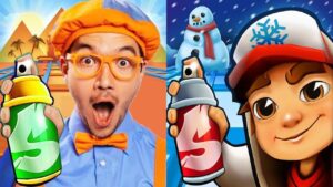 Subway Surfers Subway City 'Xmas 2023 vs Blippi World Adventure Toys Gameplay HD