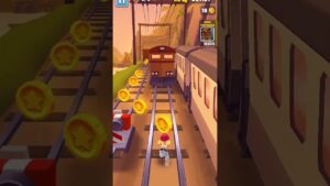 luna tertabrak kereta di lintasan subway surfers #games #shorts
