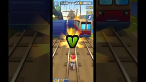 Collecting a word in Subway Surfers. #gameplay #gaming #subwaysurfers #challenge