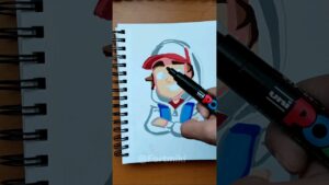 🛹Dibujando a Jake de Subway Surfers con POSCAS!!  🚔  #drawing #art #dibujando #posca #draw #arte