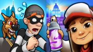 Robbery Bob vs Subway Surfers Gameplay Android,ios Part 108