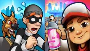 Robbery Bob vs Subway Surfers Gameplay Android,ios Part 109