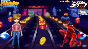 Subway Princess Runner & Miraculous Ladybug - NIGHT MODE ON!!!! Android/iOS Gameplay HD