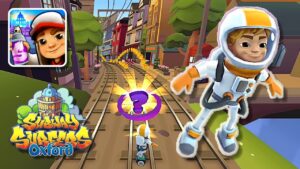 Subway Surfers Oxford 2023 Buzz and Blue Ice Board