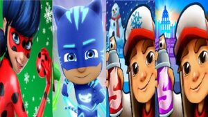Subway Surfers Oxford VS Christmas VS PJ Masks Power Heroes  Miraculous Ladybug & Cat Noir Gameplay