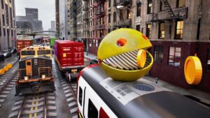Subway Surfers with Robot Pacman in Real Life