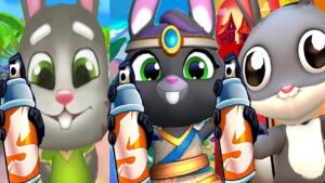 Talking Tom Gold Run 2 vs Subway Surfers Lunar New Year vs Run Ninja Rabbit Run Gameplay Android ios