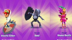 Unlocking Ghastly Glider, Soul & Shake Outfit Subway Surfers Oxford