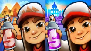 iGameMix👩‍🚒2023 JAKE OXFORD Vs.JAKE CARIO / Subway Surfers Fullscreen👏Kid Gameplay #221