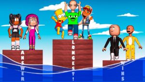 BOBBY PLAYS SUBWAY SURFERS, LONGEST ANSWER WINS, AND FIND THE SIMPSONS | Roblox | Funny Moments