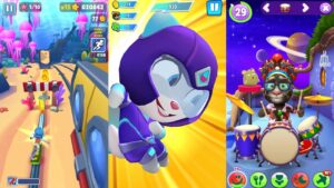 My Talking Tom 2 vs Subway Surfers vs Talking Tom Hero Dash (iOS,Android Gameplay)