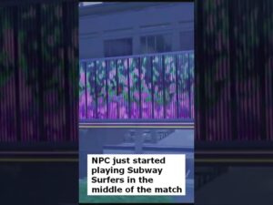 NPC Plays Subway Surfers In The Middle of his Fortnite Shift