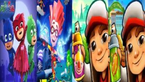 Subway Surfers 2022 VS 2023 Chinese Version VS PJ Masks: Super City Run VS  Fixies Rush