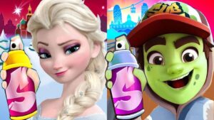 Subway Surfers Barcelona 2023 Zombie Jake vs Elsa Frozen Run Gameplay HD