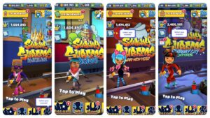 Subway Surfers Barcelona vs Oxford vs Lunar New Year vs Subway City Xmas