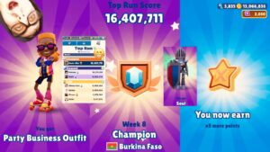 Subway Surfers Burkina Faso Best Score