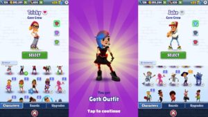 Subway Surfers Core Crew Lucy Goth Outfit vs Tricky vs Jake Barcelona 2023