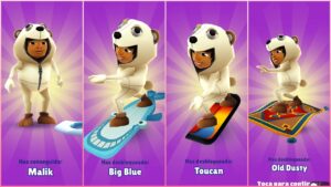 Subway Surfers Underwater Unlocking Malik, Big Blue, Toucan and Old dusty Hoverboard