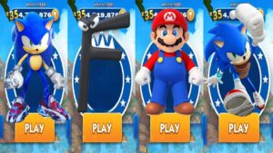 Super Mario in Subway Surfers vs Alphabet Lore Number F Run vs Boscage Maze Sonic vs Sonic Boom