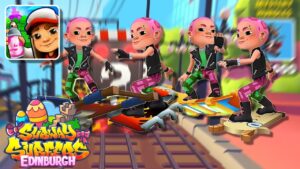 Callum Pink Punk Outfit - Traveling to 4 different Cities - Subway Surfers Edinburgh 2023