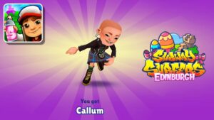 Season Hunt Reward - Callum Edinburgh Surfer - Subway Surfers Edinburgh 2023