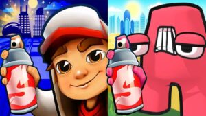 Subway Surfers Chicago Spacebot Space Surfer vs Subway Alphabet "A" Lore - All Characters Unlocked