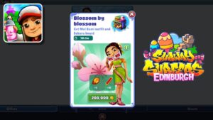 Subway Surfers Edinburgh 2023 Blossom by Blossom Bundle Get Mei Bumi Outfit and Sakura Board