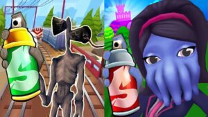 Subway Surfers Edinburgh 2023 Cathy vs Siren Head Run Gameplay HD