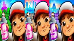 Subway Surfers Edinburgh 2023 vs Subway Surfers Oxford vs Subway Surfers Barcelona Gameplay HD
