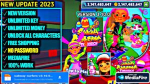 Subway Surfers Mod Apk 3.10.0 Latest Version 2023 | Subway Surfers Mod Menu Unlimited Key & Money