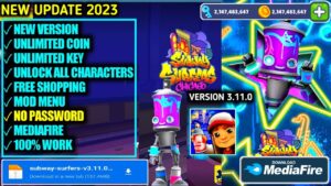 Subway Surfers Mod Apk 3.11.0 Latest Version 2023 - Unlimited Key & Coin / No Password