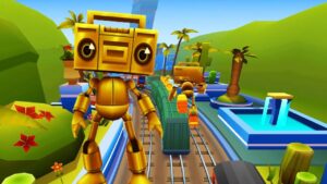 Subway Surfers Theo Yêu Cầu – Boombot Và Ván Trượt Great White