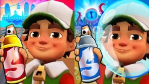 Subway Surfers Underwater 2023 Elf Jake vs Subway Surfers Barcelona 2023 Elf Jake Gameplay HD