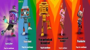 Subway Surfers chicago VS Venice Beach Space Station Zurich Spraybot VS Spacebot Boombot Rabbot