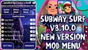 Subway Surfers v3.10.0 Advanced Mod Menu Apk V30 [God Hack, Speed Hack, Score Multiplier etc.]