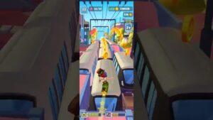 Subway surfers girl running score unlimited 🙌🏃🏼‍♂️Tag time up #subwaysurfer #cartoon #game #shorts
