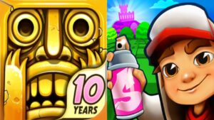 iGameMix👩‍🚒Jake Edinburgh Subway Surfers 🆚Temple run 10th👏Kid Game Play #247