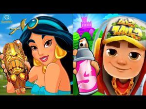 iGameMix👩‍🚒Jasmine Aladin Jungle Run 🆚 Jake Star Outfit Edinburgh Subway Surfers 2023👏Kid Game #262