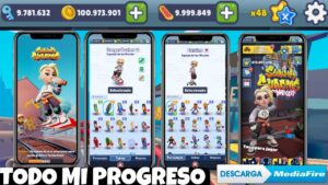 Desbloquea Todos Los Personajes y patinetas en Subway Surfers:11th Anniversary