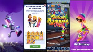 HAPPY BIRTHDAY TO ME - WELCOME GIFT - SUBWAY SURFERS NEW UPDATE !!