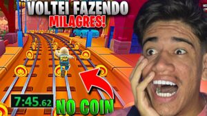 JOGUEI UMA PARTIDA DE SUBWAY SURFERS DEPOIS DE MUITO TEMPO E FIZ O IMPOSSIVEL - NO COINS